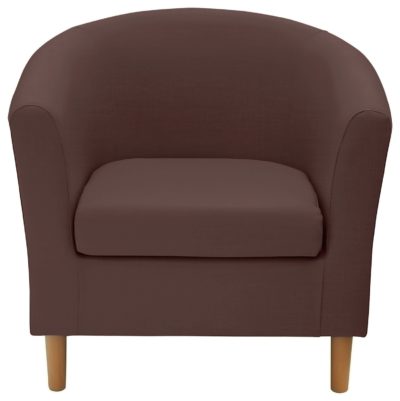 ColourMatch - Fabric Tub Chair - Chocolate